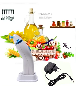 

EU Plug Automatic Vacuum Food Sealer With 5pcs Bags For Free Household Handheld Vacuum Saver Machine