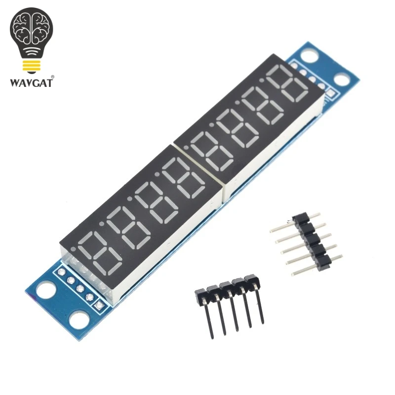 Модуль управления дисплеем MAX7219 CWG с 8 цифрами красный три ввода-вывода для Arduino |