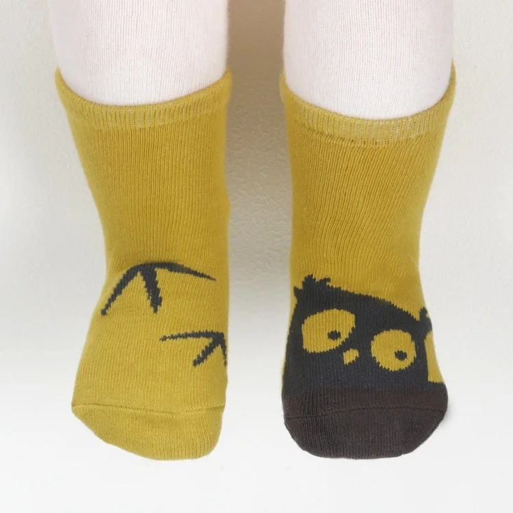 3 пары носков для малышей, хлопковые детские носки для мальчиков и девочек, От 0 до 6 лет - Цвет: 3