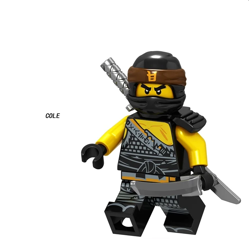 Одиночная змея Jaguar Luke Cunningham Ультрафиолетовый Hutchins Chopper Maroon mr E Misako Garmadon блоки подарок детские игрушки - Цвет: Темно-серый