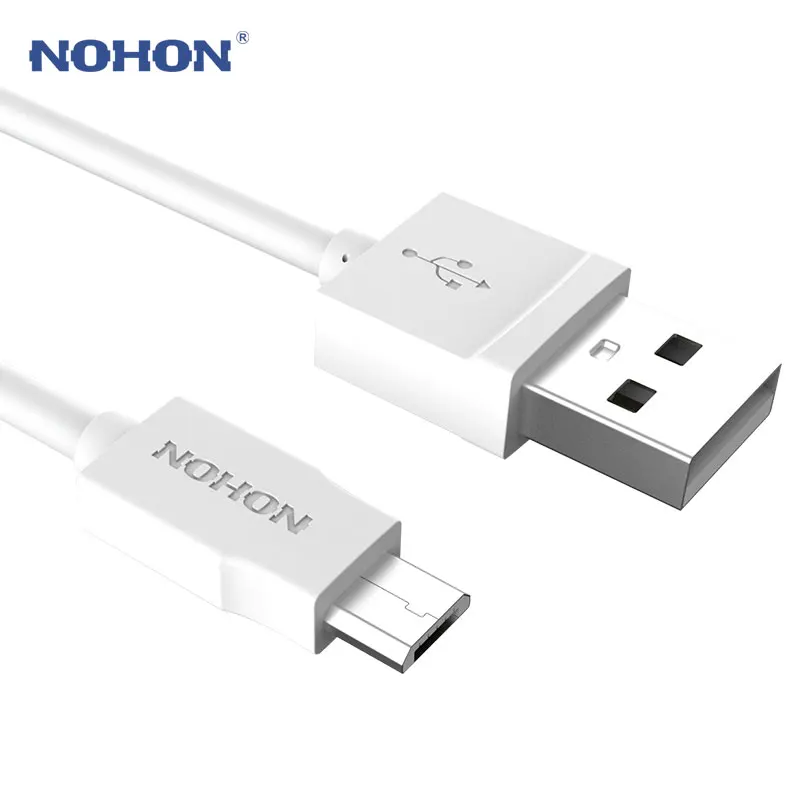 

Original NOHON Micro USB Cable For Samsung Xiaomi Meizu Nokia LG Sony Huawei Android Phones DV MP3 Fast Charging Data Sync Cable