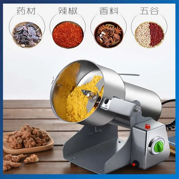 

Good Home Helper 800G Powder Mill Grains 70-300MEHS Dry Food Grinder Mill Grinding Machine With Open Cover And Power Off Device