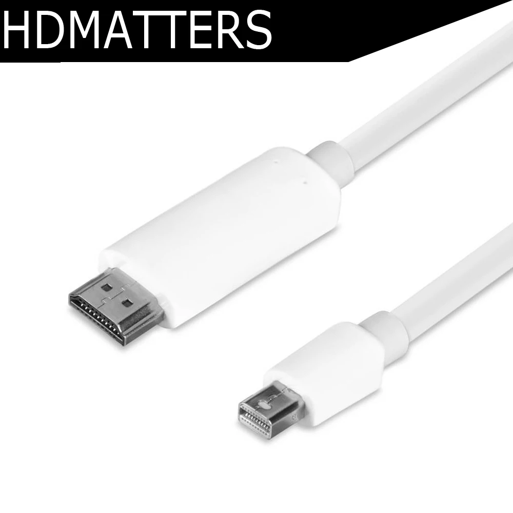 4 К Mini dp к кабелю HDMI 2 м Mini dp мужчина к HDMI Мужской для apple macbook pro air mini