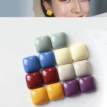 

10Pcs Colorful Jelly Resin Beads Square Cabochon Pacth for Diy Jewelry Making Accessories Handmade Decoration Crafts Supplier