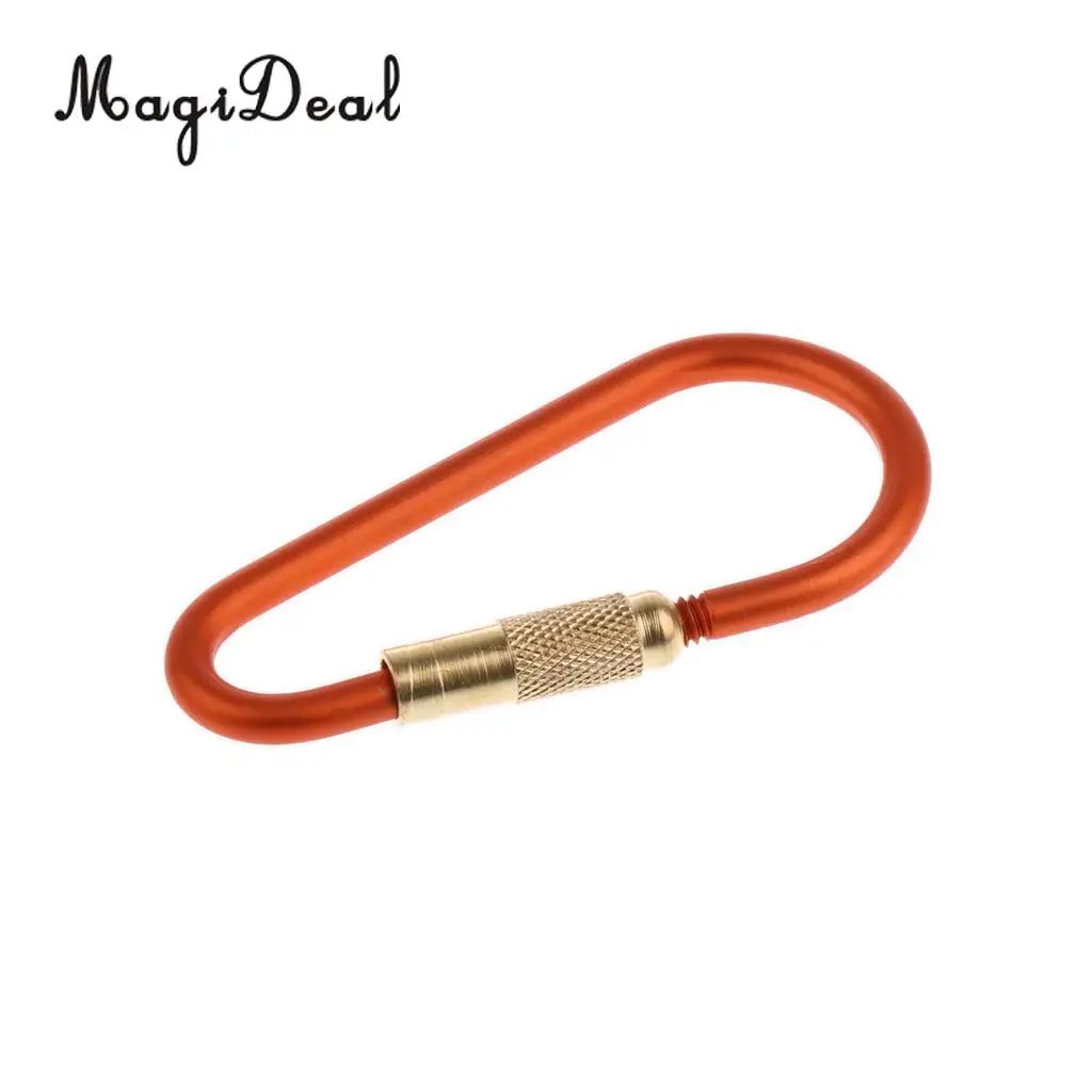 MagiDeal 4Pcs Carabiner Hook Aluminum Alloy Karabiner Clip D-type Buckle Mini-biners