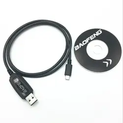 Baofeng оригинальный USB Кабель для программирования с CD драйвером для BAOFENG BF-T1 UHF 400-420 МГц мини-рация аксессуары