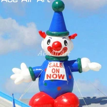 Гигантская Горячая синий надувной персонаж мультфильма надувная цирковая модель клоуна Реплика с воздуходувкой для продажи