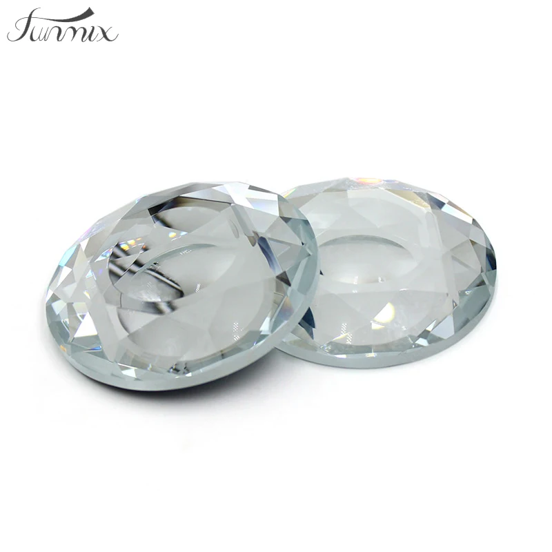 

Brand FUNMIX 2017 New Mink fake eyelashes glue holder 36 cut diamonds Crystal plate false Eyelash Extension Tool