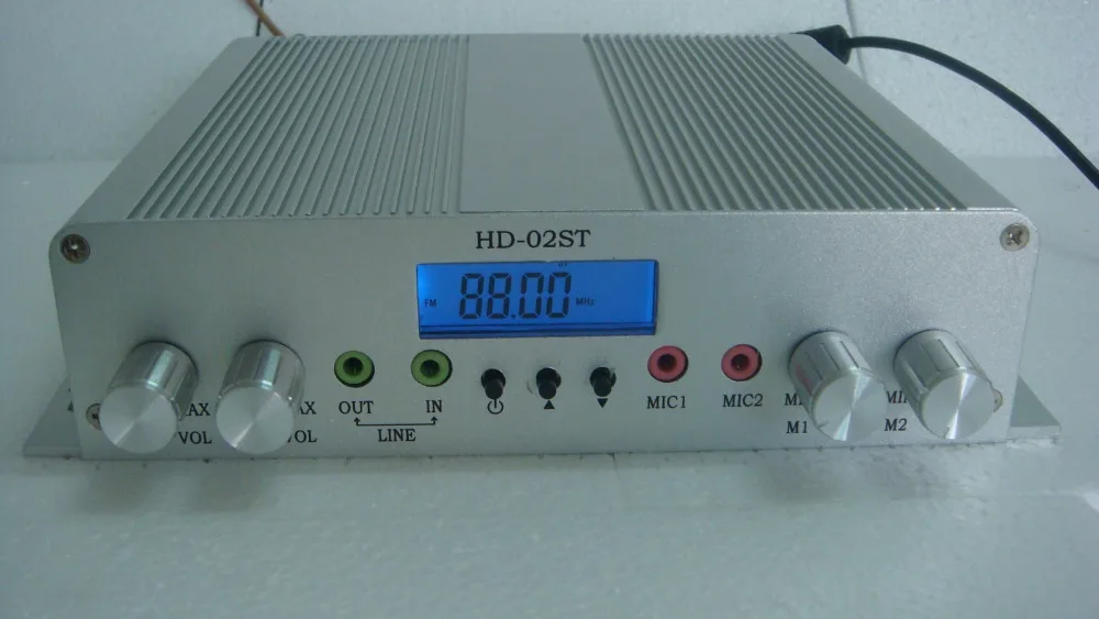 5PCS/LOT HD 02ST 15W LCD digital stereo high power FM transmitter with