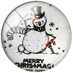 JWEIJIAO Снеговик Снежинка художественное изображение Сделай сам стеклянный кабошон и стеклянный купол подвески для браслетов ожерелье серьги Рождественский подарок - Цвет: C41