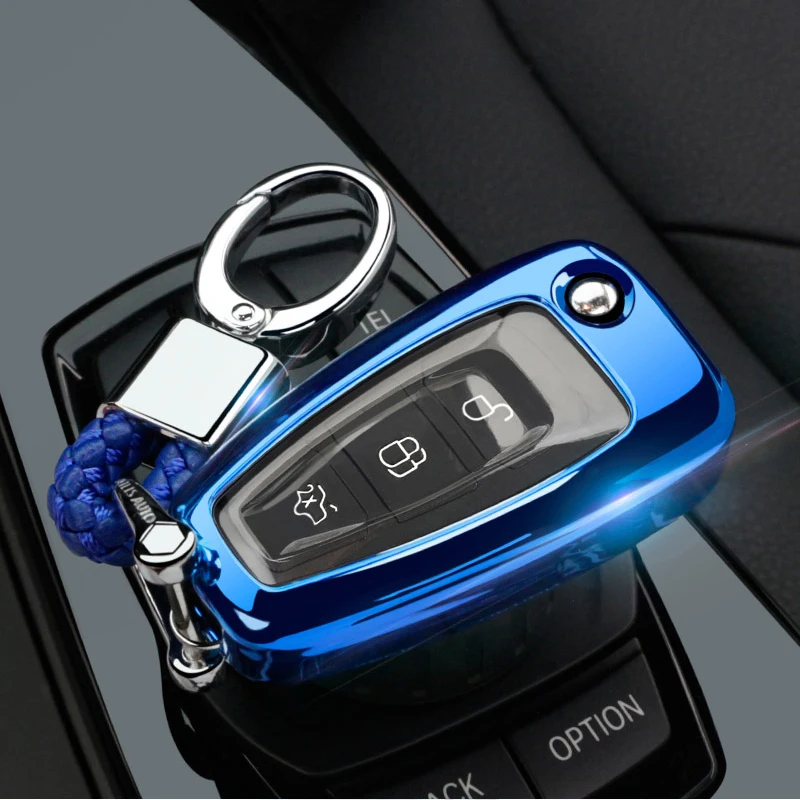 

car key Case Cover For Ford Ranger C-Max S-Max Focus Galaxy Mondeo Transit Tourneo Custom Focus 3 MK3 Focus 4 filp Key Fob case