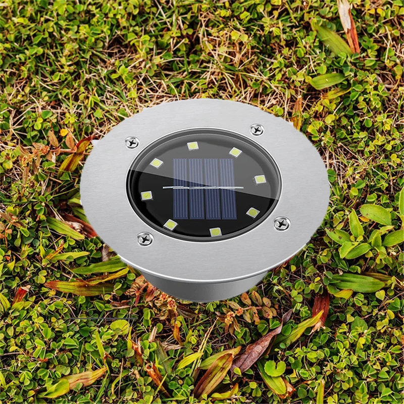 Wall Mounted Solar Powered Stainless LED 1-12 Lights Patio Path Garden Decking