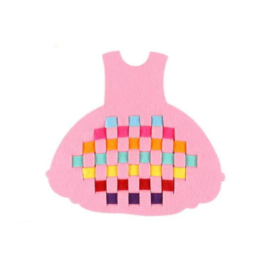 Детский сад Руководство Diy ткань Развивающие Игрушки для раннего обучения Монтессори обучения математике игрушки - Цвет: Dress