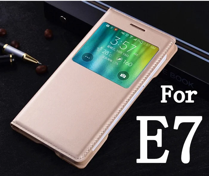 

Luxury Phone Case For Samsung Galaxy E7 E7000 E700F Back Cover Flip Leather Case