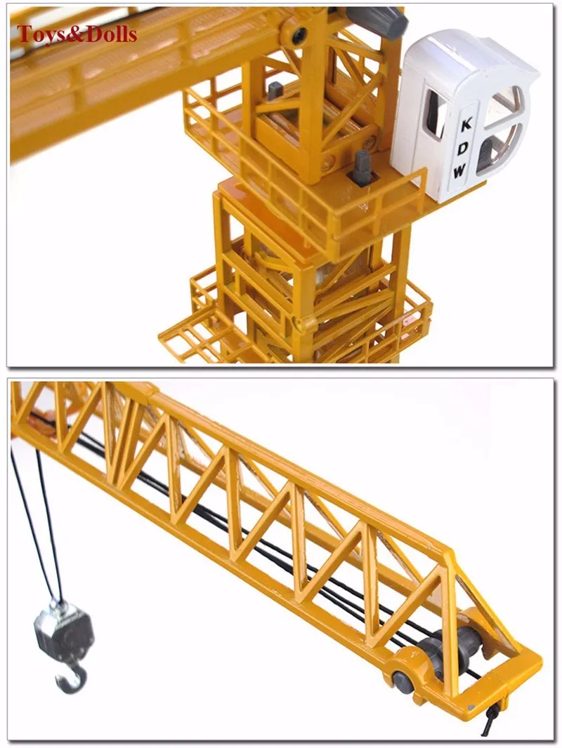 1/50 литая под давлением башня поворотный кран Строительная модель грузового автомобиля игрушки для детей рождественские подарки коллекции