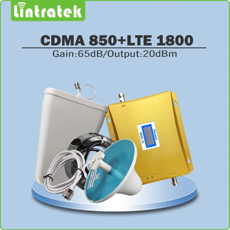 

cellular signal booster CDMA DCS Dual Band Signal Repeater 850MHZ 1800MHZ Signal Amplifier full set with Antenna and cable @7