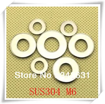 

DIN125 Stainless Steel M6 Flat Washer 200pcs/Lot (M3-M20)