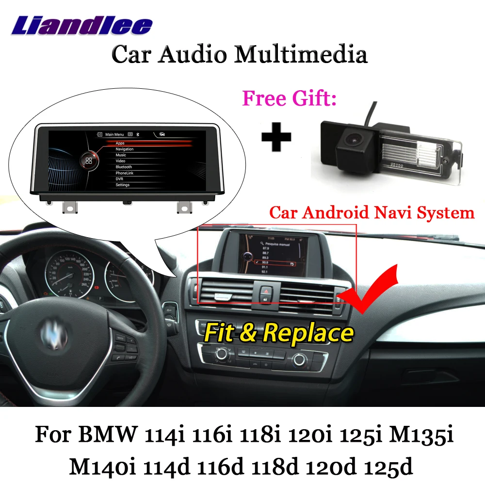 Liandlee Android для BMW 114i 116i 118i 120i 125i M135i M140i 114d 116d 118d 120d 125d Carplay Камера gps навигации мультимедиа