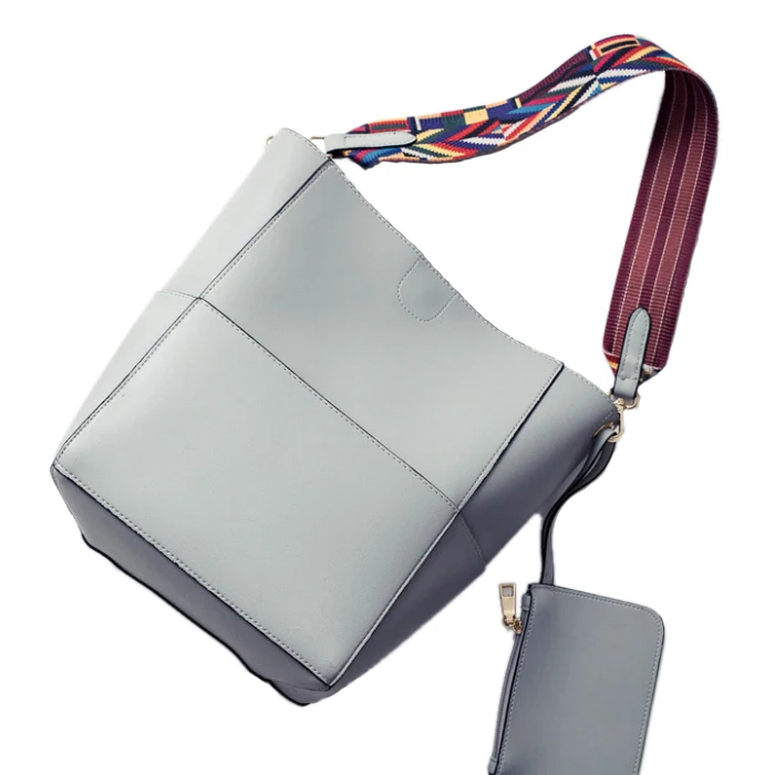 

New Women Fall Color Strap Shoulder Bag Fashion PIP Shopping Bag Large Capacity Portable Handbag For Female High Quality