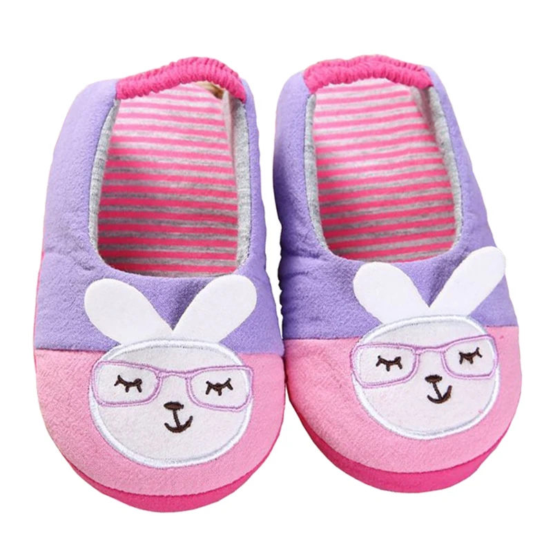 

Brand Little Kids Slippers for Girls Shoes Toddler Baby Cute Cartoon Bunny Indoor Rubble Sole Home Flats Teen Casual Garden Shoe