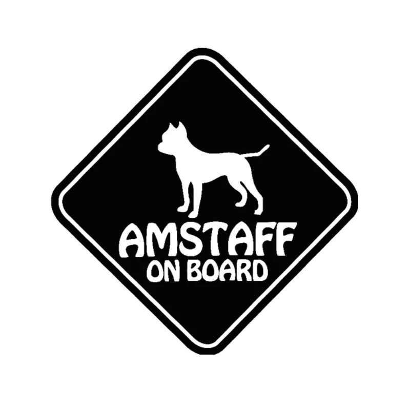 15CM15CM Car Sticker 3D AMSTAFF ON BOARD PET DOG Car Decal Motorcycle Reflective Vinyl Car Styling Sticker BlackSiverLaser (2)