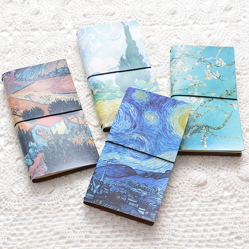 

Van Gogh Note Book Weekly Planner Bullet Journal Sketchbook Travelers Bucket List Daily Kawaii School Papeleria Planificador