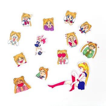 

Cute Kawaii Cartoon Sailor Moon Maruko Girl Cat Sticker Package Decorative Stationery Stickers Scrapbooking DIY Diary Album