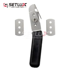 Нож из нержавеющей стали для обёртывания виниловой пленки, инструмент для резки оконного оттенка, нож с длинной ручкой и лезвиями