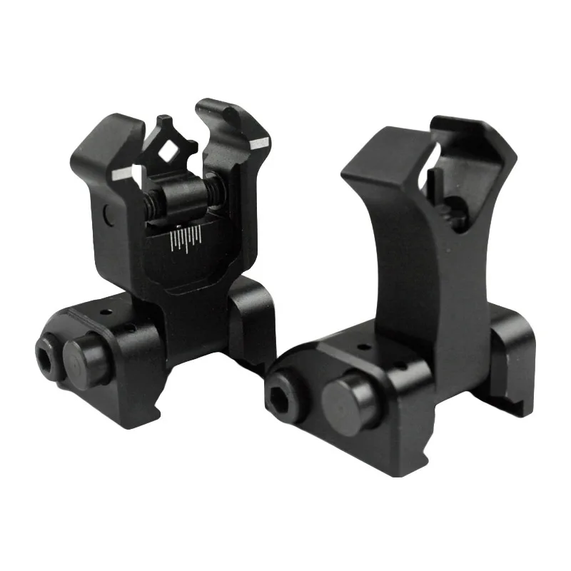 

Diamondhead DIAMOND Iron Sight Flip-Up Rear Front Sight Folding Iron Sights for 20mm Picatinny Rail