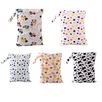 

Baby Diaper Bags Waterproof Character Print Changing Wet Bag Baby Cloth Diapers Nappy Bags for Stroller Mother Mom Maternity