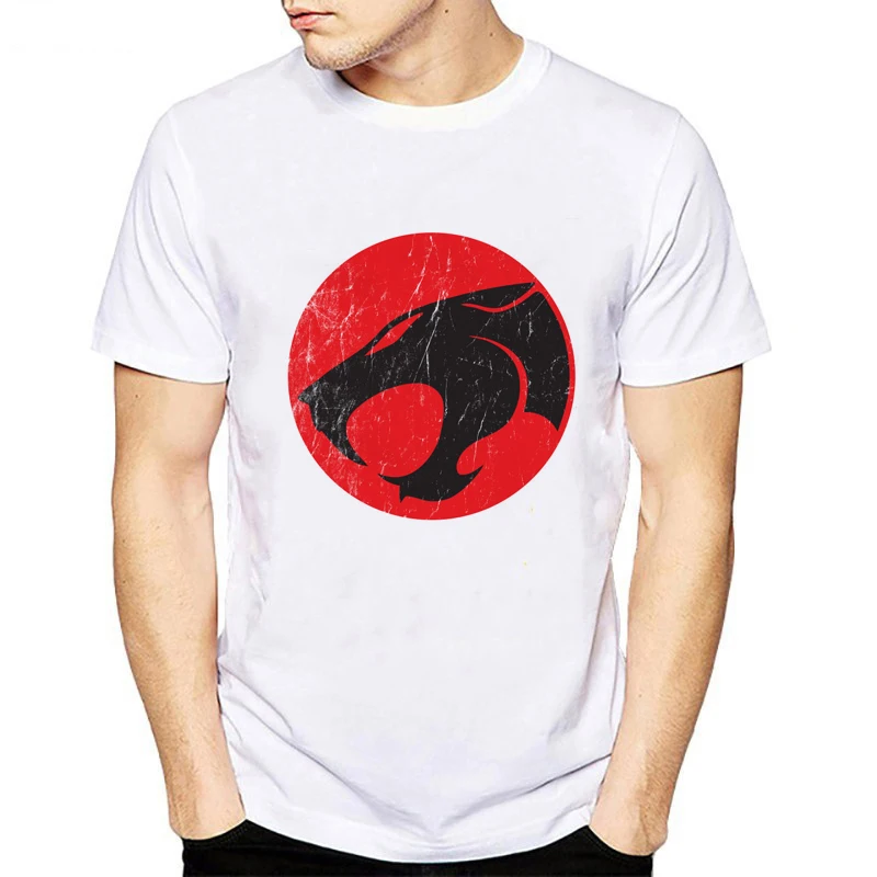 

New Harajuku funny T shirt Men THUNDERCATS EMBLEM Hip Hop Tee Shirt men Fitness Tshirt hipster Clothing Cool Tops Short sleeve