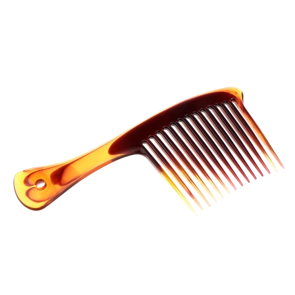 8 Handmade Large Handle Rake Comb Wide Tooth, 1 Count, Hair Detangler Comb for Kids Girls Women Men