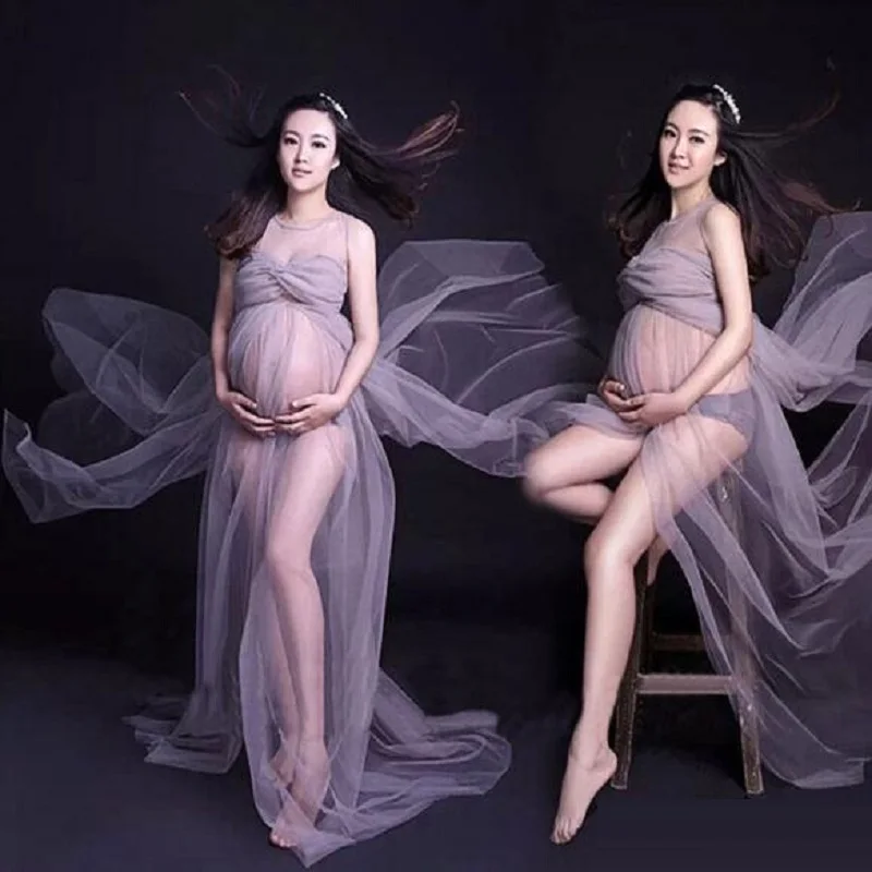 

Maternity dresses pregnancy dress evening party clothing materntiy dresses for photo shoot Maternity's photography clothing 1110