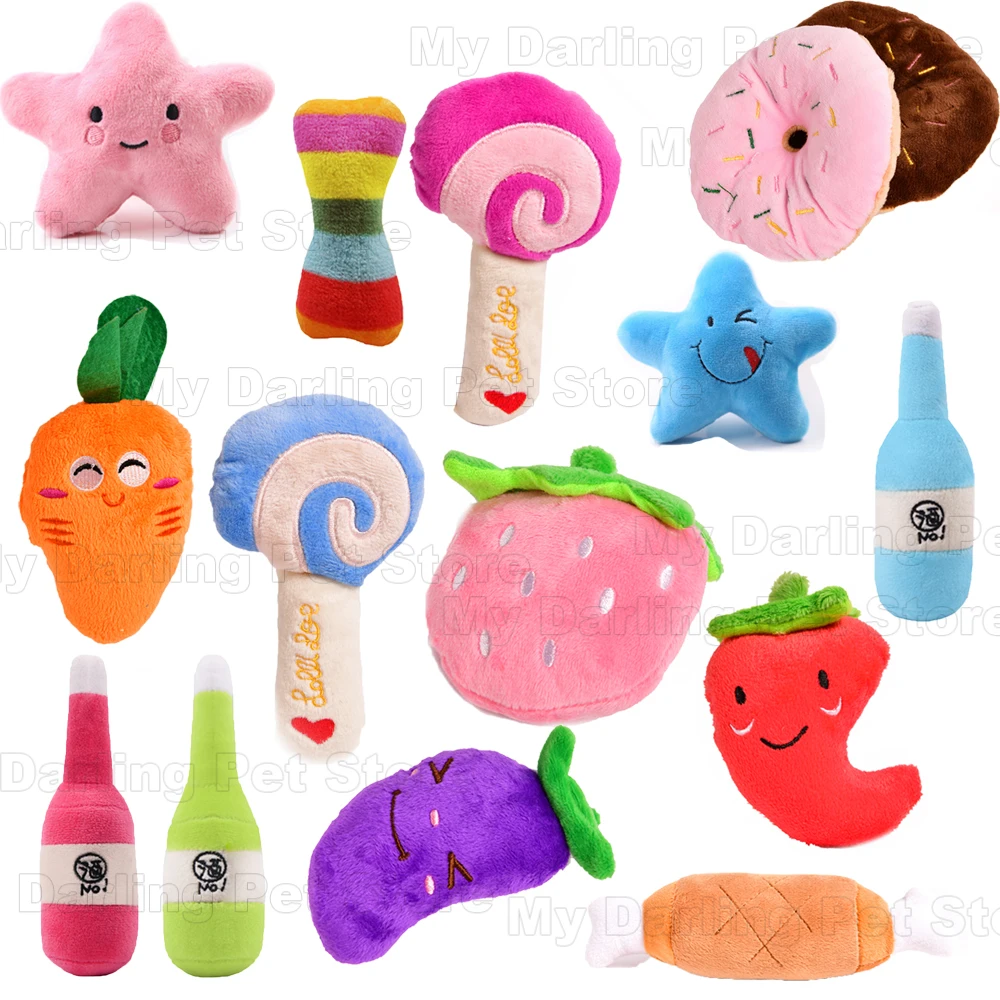 Squeak Pet Toy for Small Large Dog Cat Chew Bone Squeaky Ball Interactive Plush Dog Toys Tooth Pet Plush Toy Supplies TY0079 10