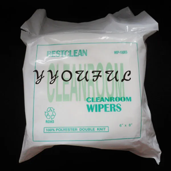 100% polyester double knit cleanroom wiper for all kinds of printhead cleaning cloth large format printer parts 6X6'' 150pcs |