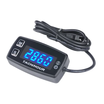 

Digital Voltmeter Temperature Meter Tach Hour Meter LED Thermometer for marine dirt quad bike pit bike golf HM035L