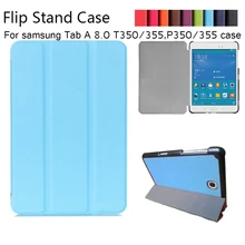 Imán de Lujo pu Del Soporte de la Cubierta Funda de piel Para Samsung Galaxy Tab 8.0 T350 T355 SM-T355 tablet funda casos