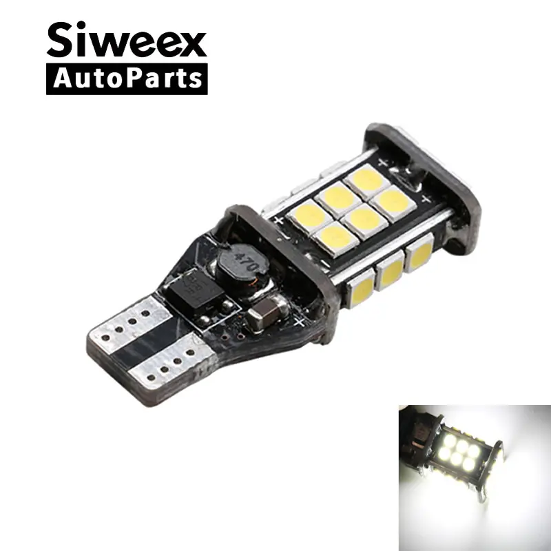 2 шт. CANBUS Error Free W16W T15 супер яркий 6000 К ксенон белый высокий Мощность 3030 24 SMD