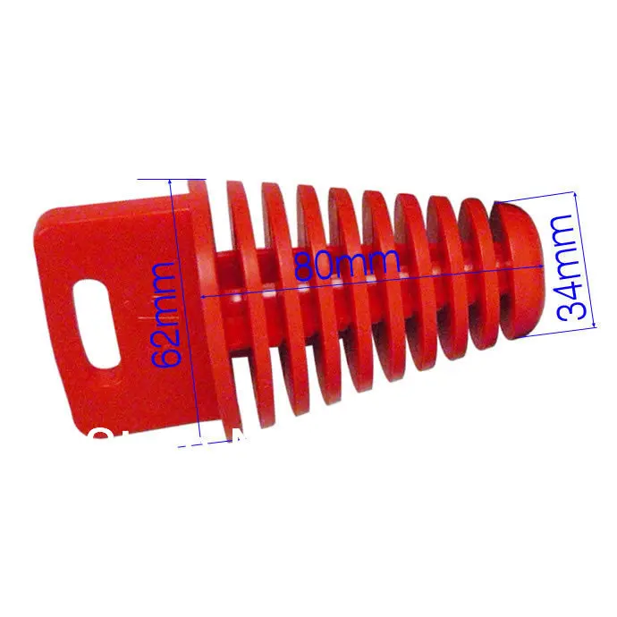 Free shipping 1pcs Big Red Exhaust Pipe Muffler Silencer Wash 4 Stroke