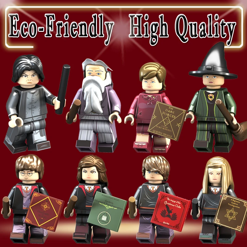 

Logoed Figures Dolls Building Blocks Harry Potter Hermione Ron Ginny Snape Ninjagoed Learning Bricks Toys For Children PG8133