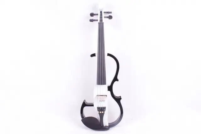Cheap 4/4 4 string black and white color Electric violin High quality 6.5 big pickup Cheap 4/4 4 string black and white color Electric violin High quality 6.5 big pickup