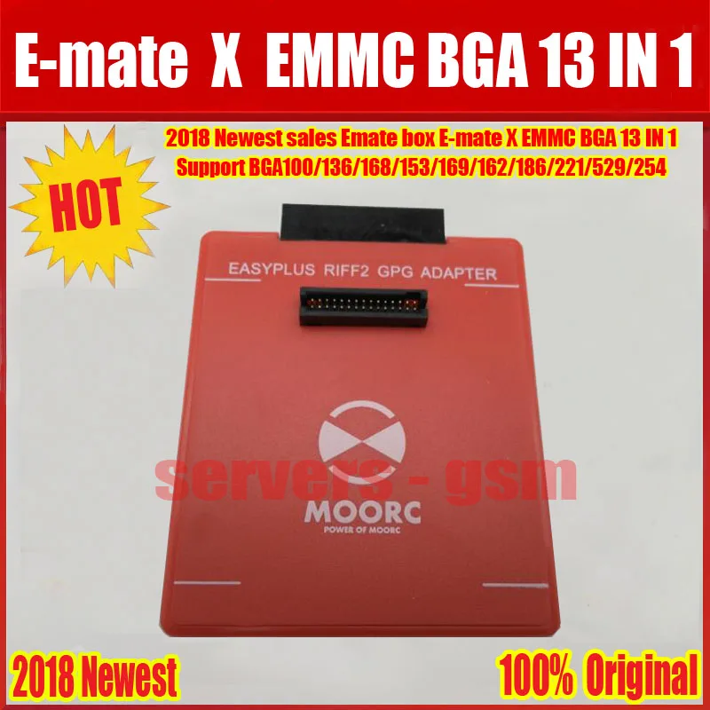 Newes E подручная коробка E-mate X памяти на носителе EMMC BGA 13 в 1 Поддержка BGA100/136/168/153/169/162/186/221/529/254 для легкий JTAG плюс UFI коробка RI