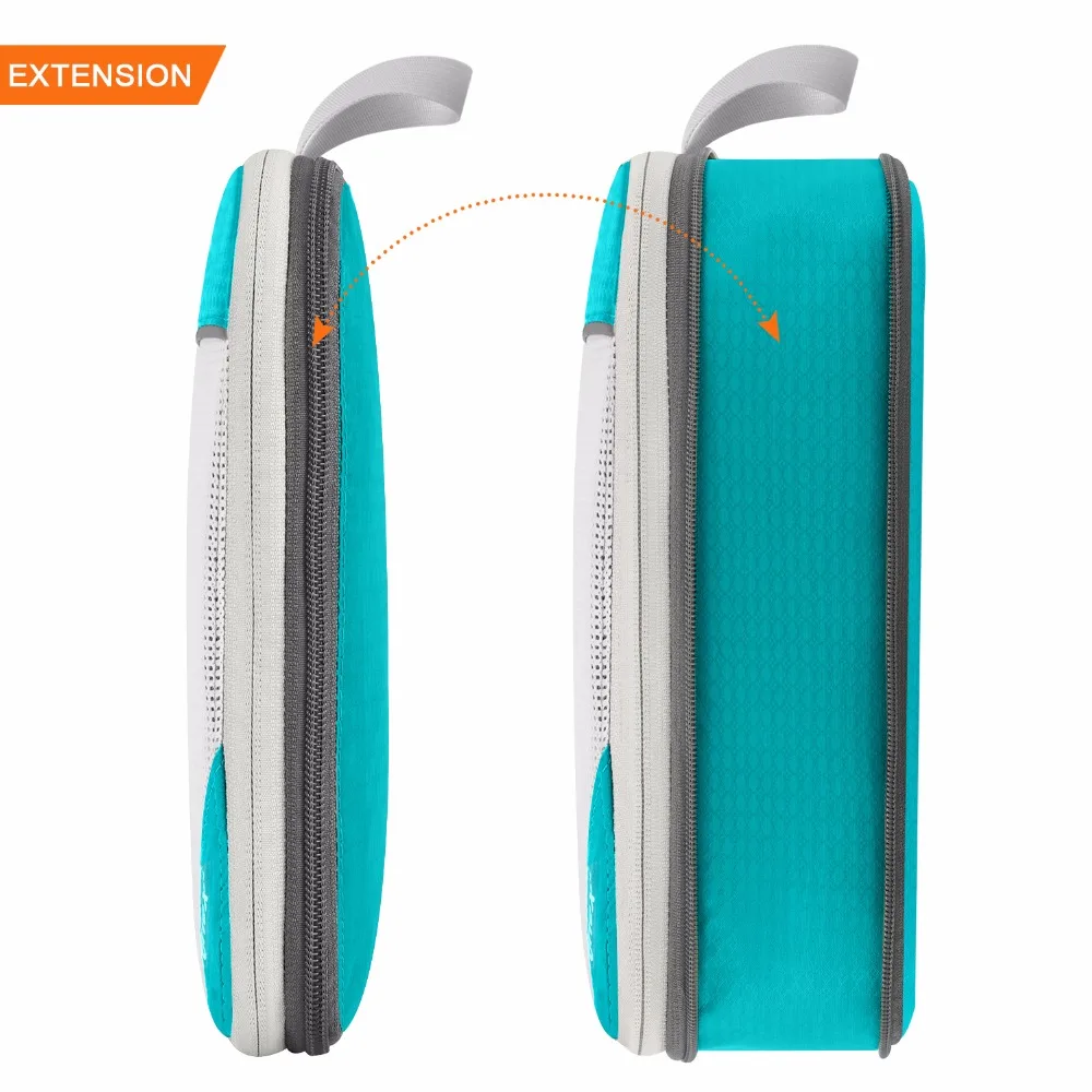 Gonex السفر حقيبة التخزين حقيبة الأمتعة المنظم مجموعة شنقا ضغط مكعبات تعبئة للملابس الملابس الداخلية أحذية