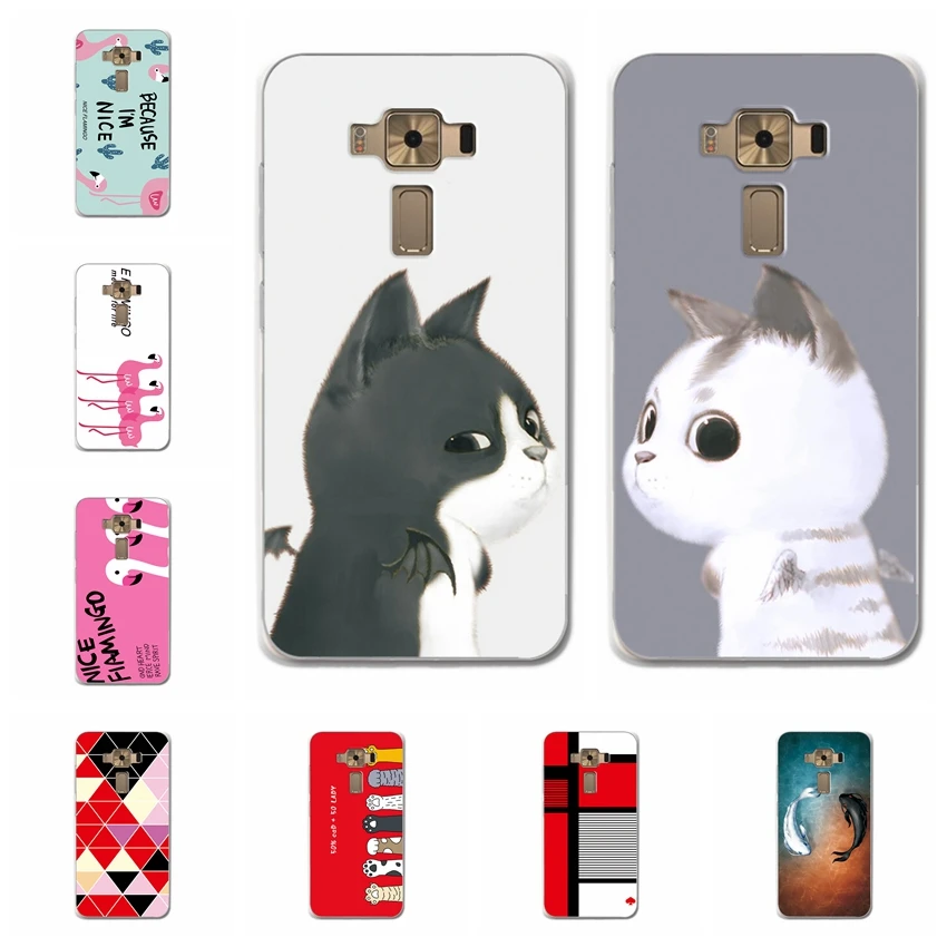 

For Asus Zenfone 3 ZE520KL 5.2" Case Cover Soft TPU Bunny Patterned Back Protective Silicone Cases For Zenfone 3 ZE520KL Fundas
