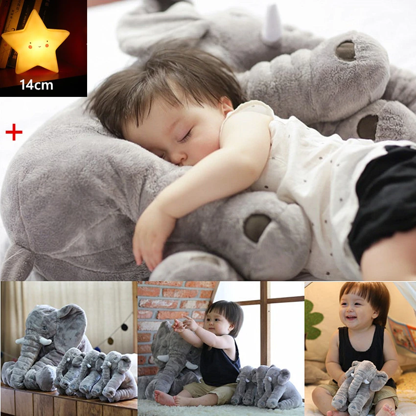 baby sleeping elephant pillow