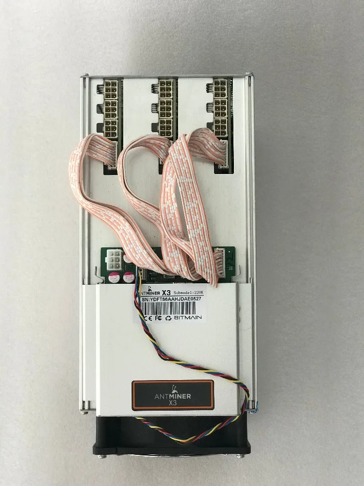 KUANGCHENG AntMiner x3 старый Майнер 80-90% 220KH без PSU Asic Майнер горная машина с hash cyrptonight для BTC и т. Д