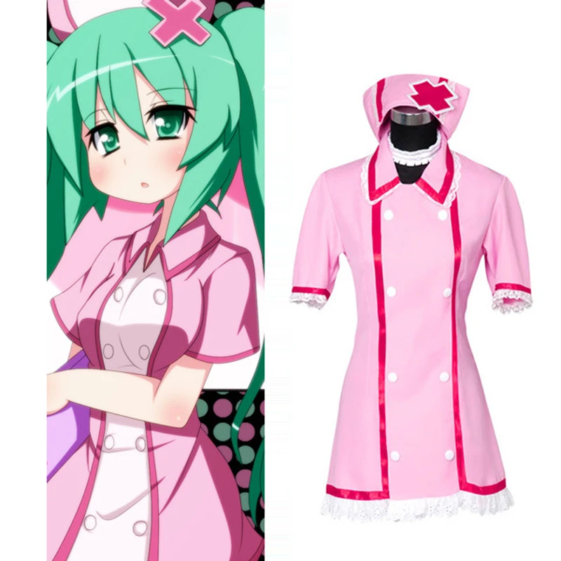 Vocaloid медсестра Мику косплей платье костюм женский на Хэллоуин Униформа