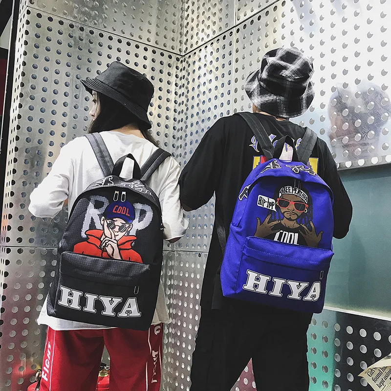 

Men's Bacpack Bag Student Backpacks Michael Jackson Nylon Printing Cool School Bags Bolsos Mujer DIY Travel Backpack Book Bag