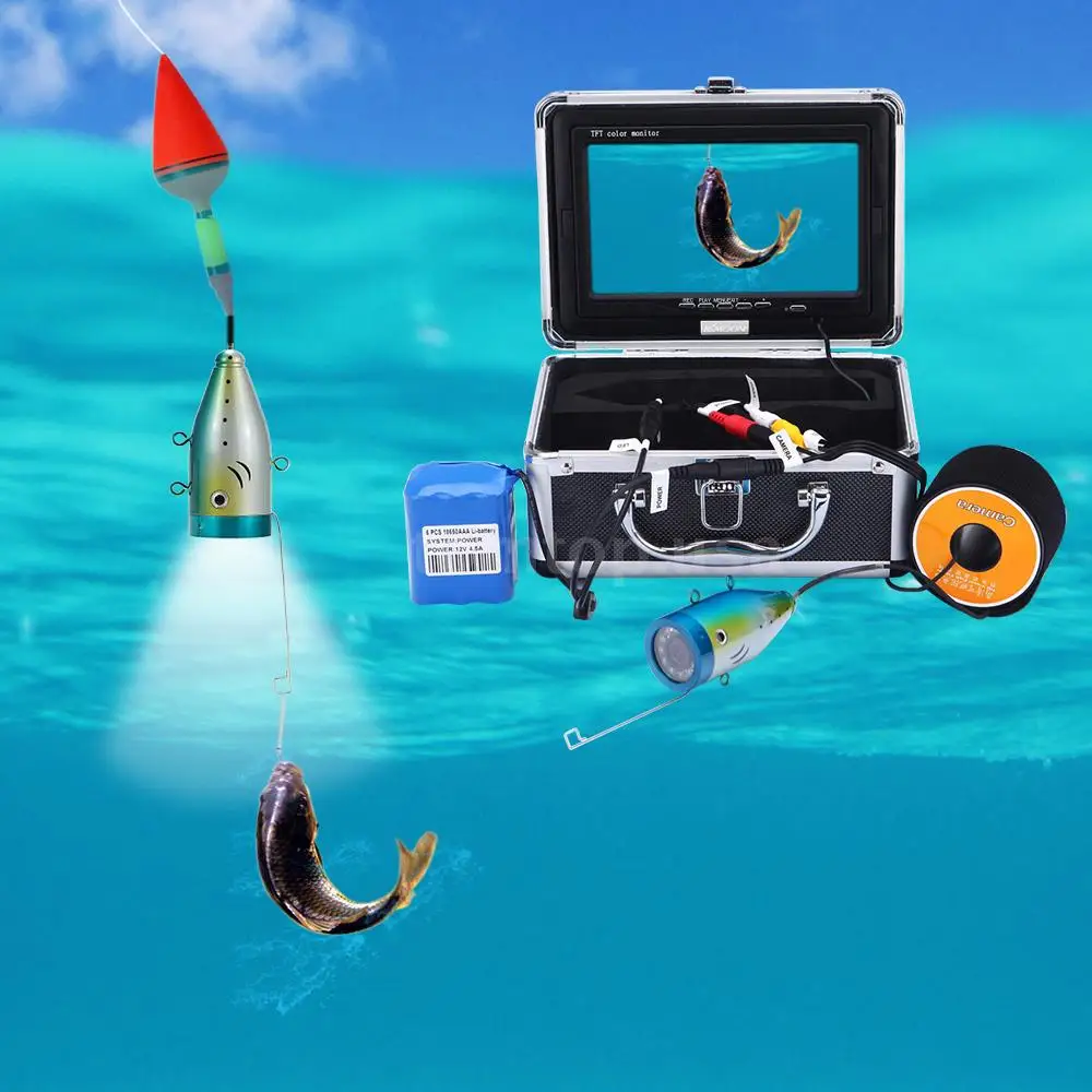 Fish Finder 7" TFT LCD Monitor 1000 TV Lines Underwater Video Camera ...