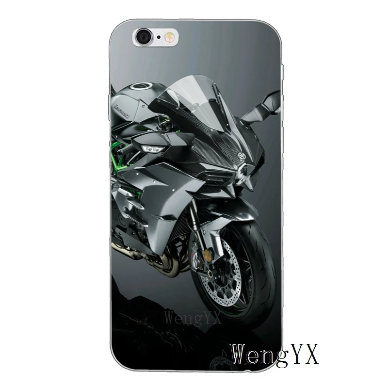 Kawasaki Ninja Zx R спортивный мотоцикл для iPhone X XR XS Max 8 7 plus 6s 6 plus SE 5S 5c 5 4S 4 iPod Touch чехол мягкий чехол для телефона - Цвет: Motorcycle-A-13